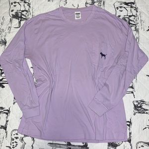PINK Women’s Lavender Logo L/S Tee